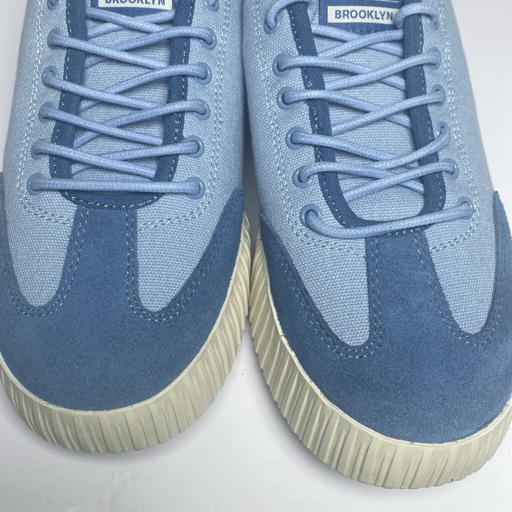 KIZIK Brooklyn Canvas and‎ Suede lace up Sneakers Women's 9.5 Chambray Sky /Blue - Picture 6 of 10